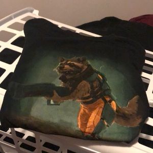 Rocket Guardians of the Galaxy 2X slim men Tee